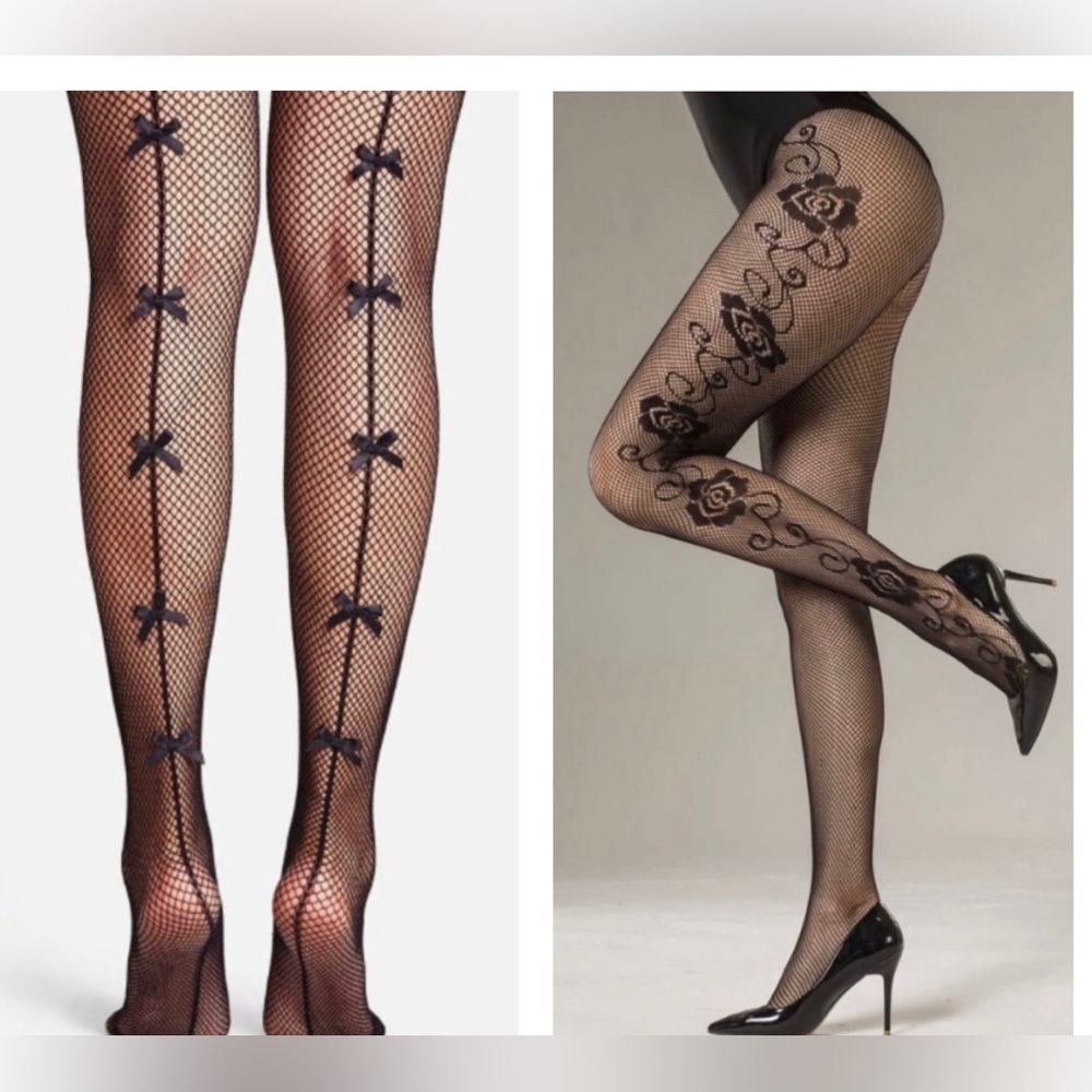 2PK embellished stockings